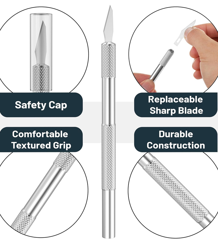 Pen Knife, Mini Cutter & 7.5 Inch Scissors Combo Set