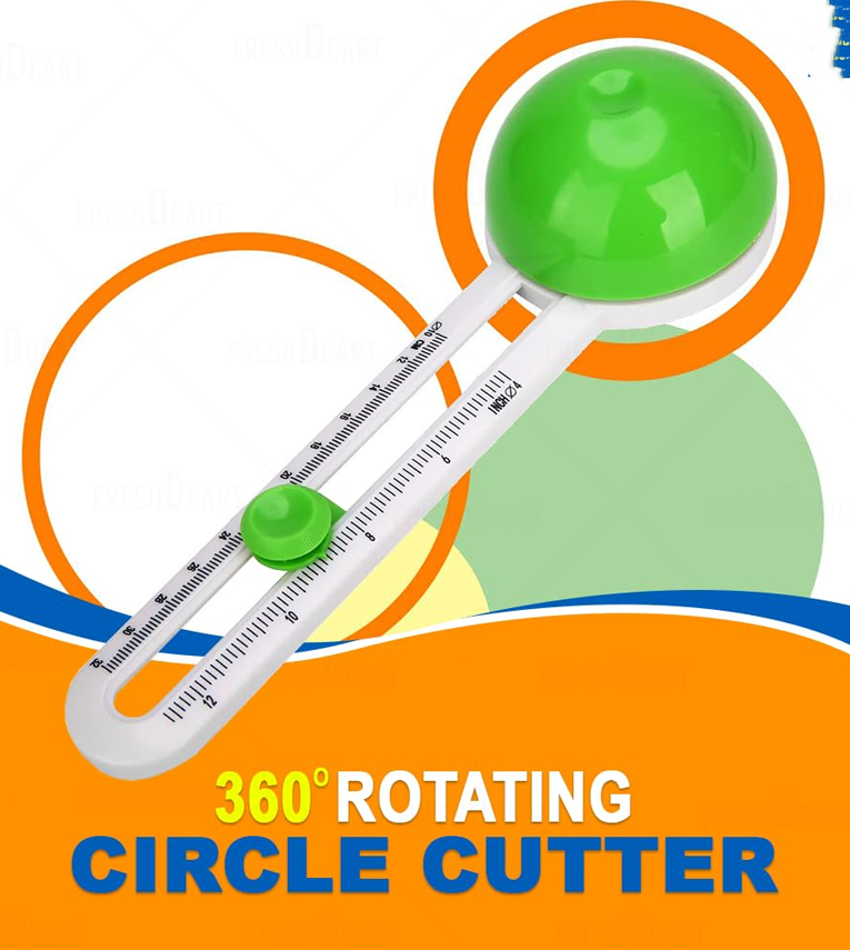 Circular Paper Cutter Rotary Cutter Craft Tool with Plastic Material