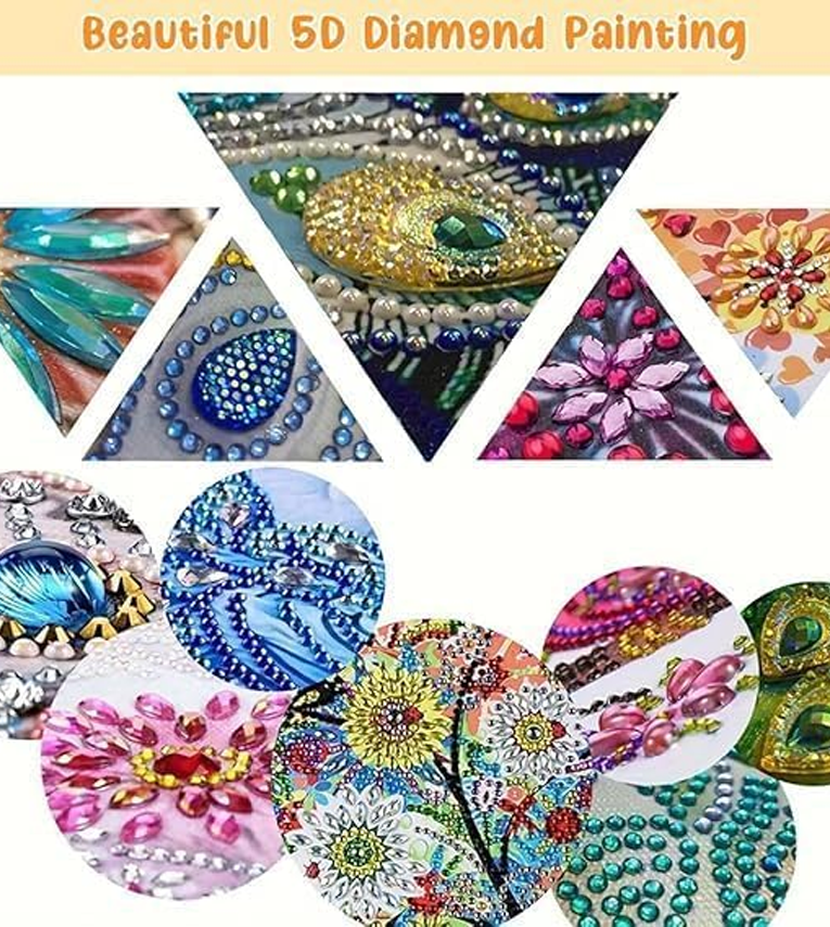5D Diamond Painting Kit,Dance with Butterfly