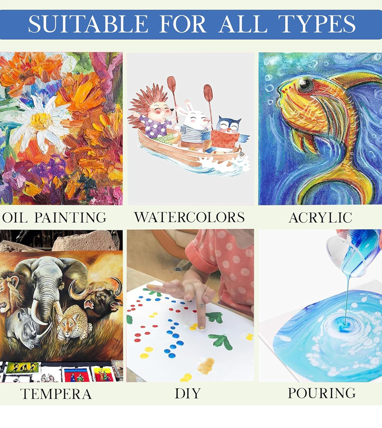 Canvas Board for Painting- (8X10 | 5x7 | 6X6) 3 pcs each