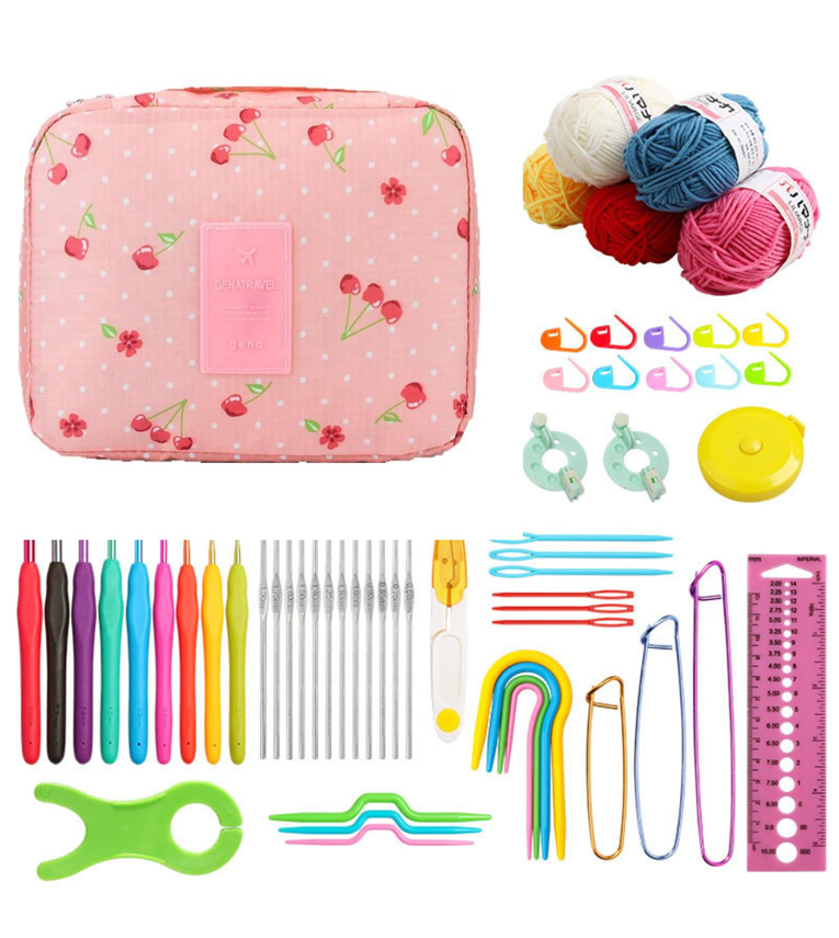 Crochet Set Knitting Needle Kit 107 Pcs