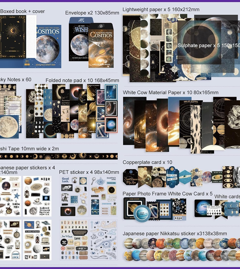 Vintage Aesthetic Scrapbook Kit Scrapbooking Supplies Kit
