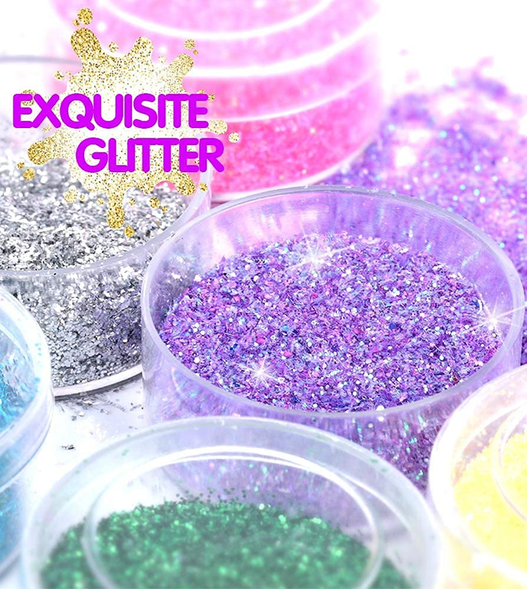 Colors Glitter Set, Fine Glitter for Resin