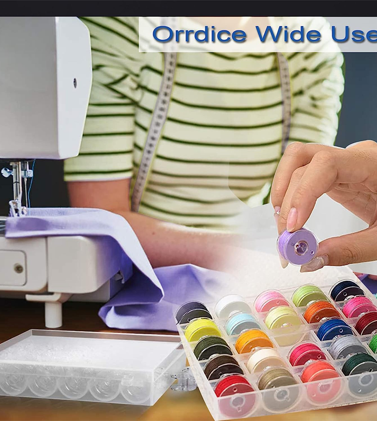 Sewing Machine Bobbin 25 Pcs with Plastic Case