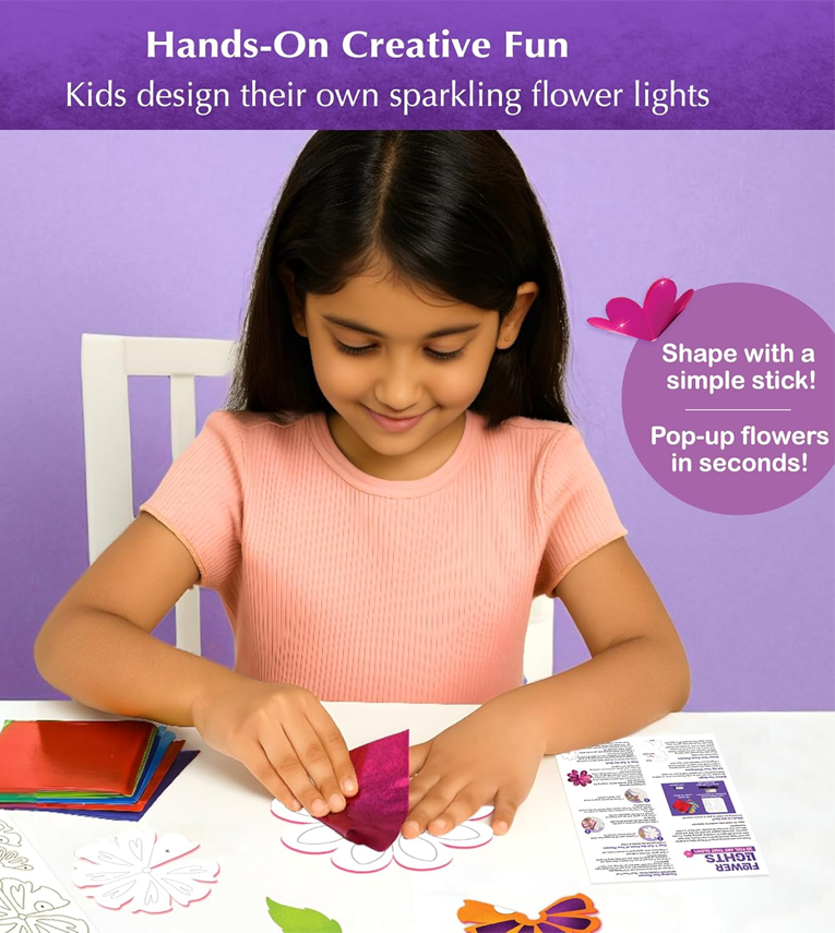 Flower Lights – DIY Foil Art Craft Kit for Girls 9–12