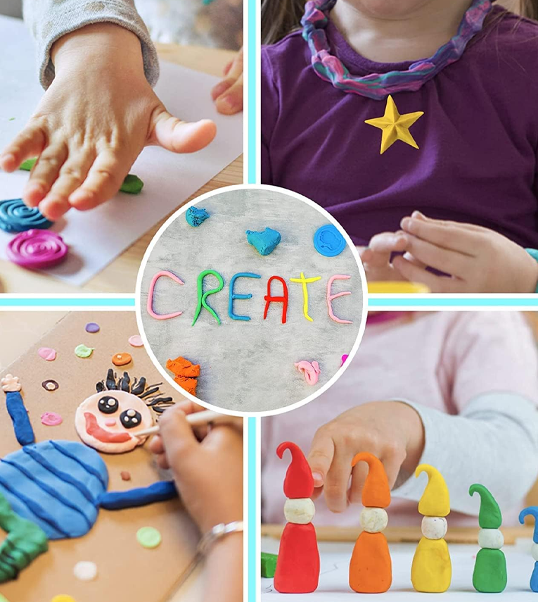 24 Pcs Colours Colors Air Dry Clay