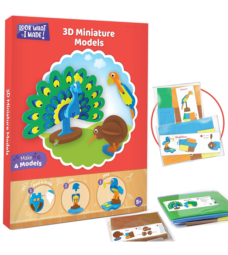 5-in-1 Awesome Craft Kit- Kids - Arts and Crafts for Kids Ages 6-8