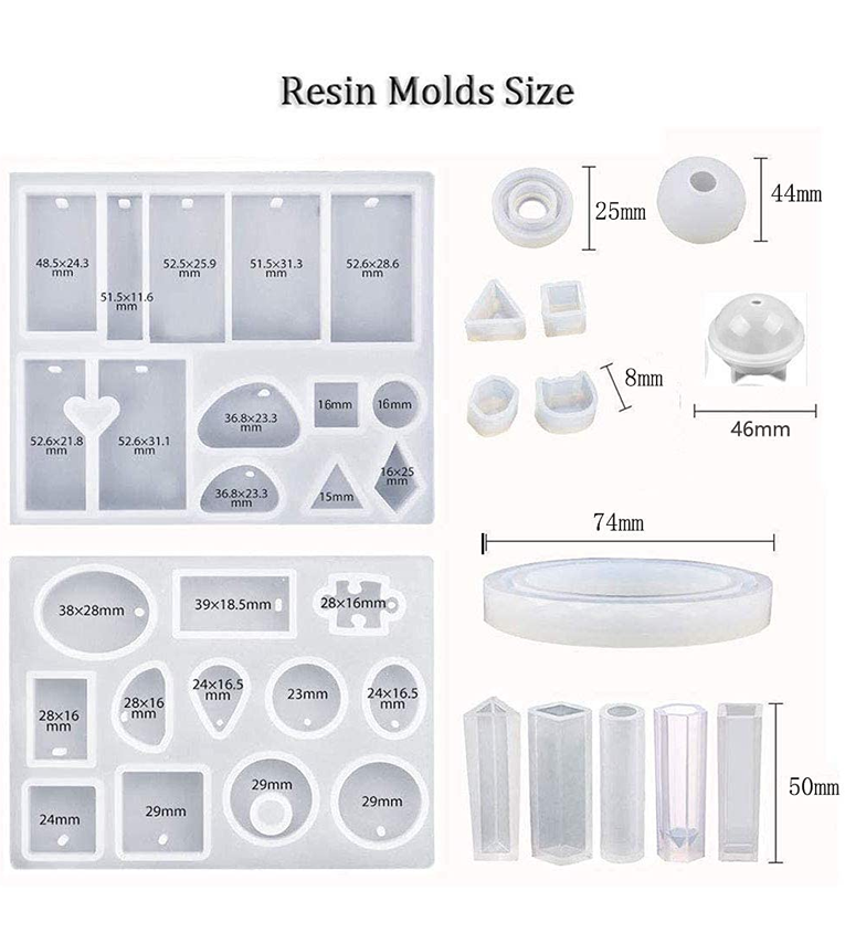 Resin Casting Mold Kit Resin Art Kit with Moulds