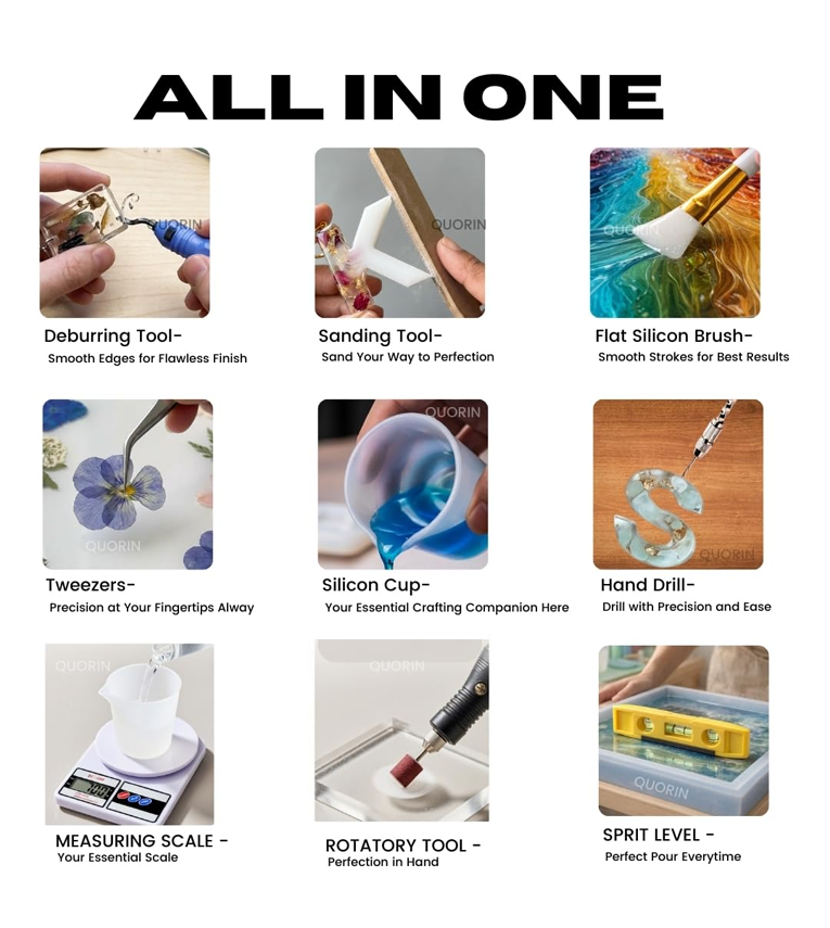 Resin Tool Kit for Epoxy Resin Art & Jewelry Making DIY