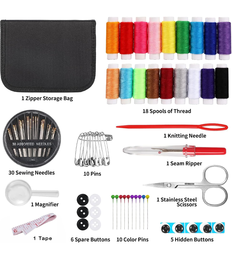 85 PCS Sewing Kit, Portable Sewing kit Box