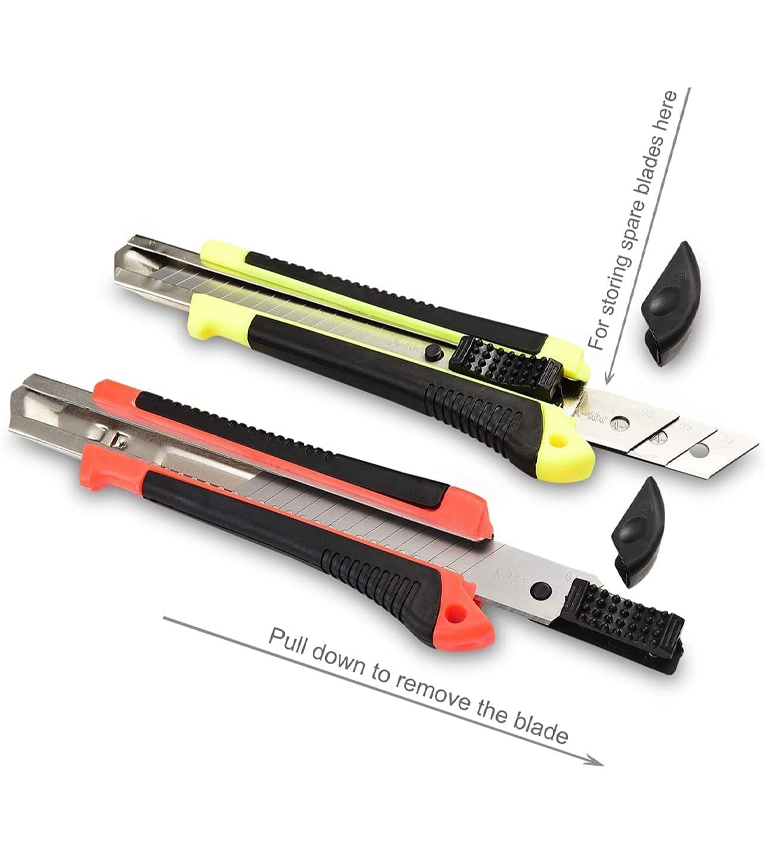 Heavy Duty 18 mm Cutter Set With 10 Replacement Blades