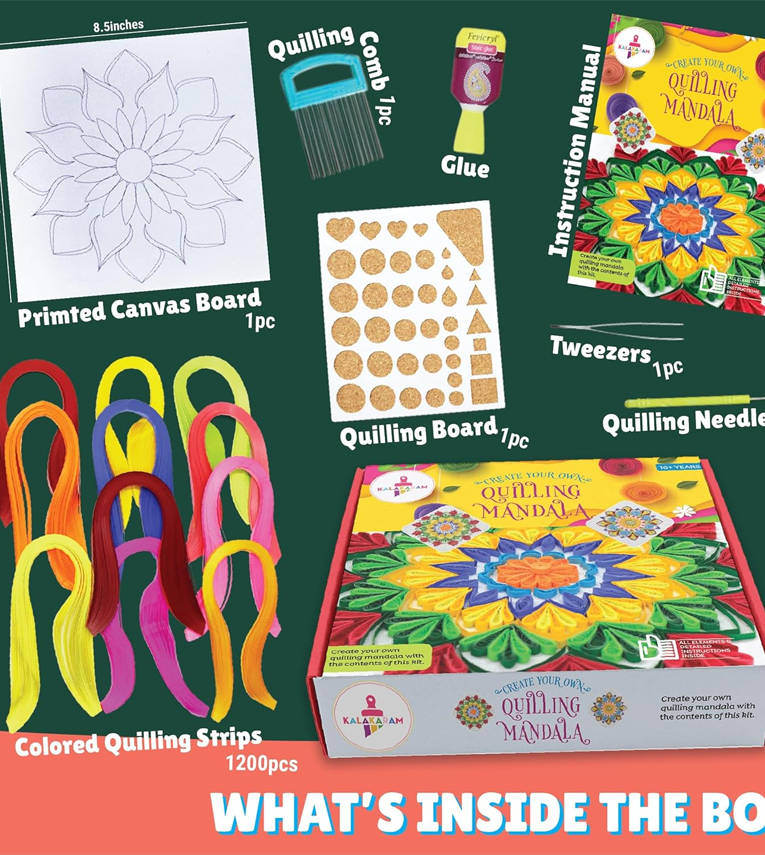 DIY Quilling Set, Creating Multiple Quilling Art Pieces