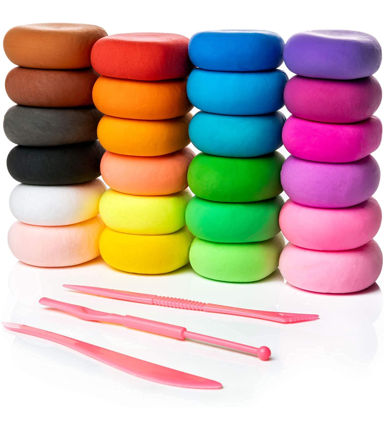 Combo of 2 Set of 12 Pcs of Air Dry Clay