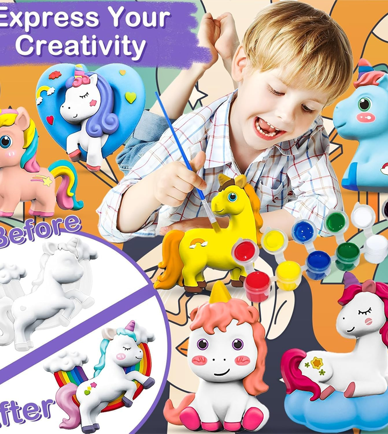 Toys DIY Mould & Paint Craft Kit Unicorn Kids DIY Craft