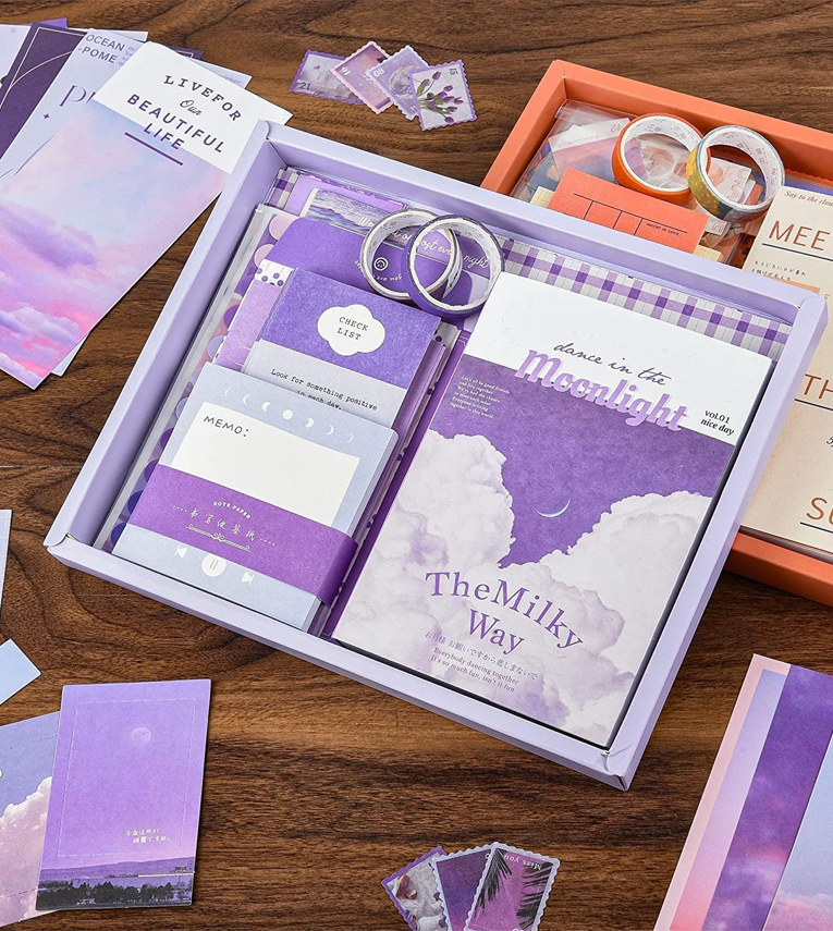 Purple Aesthetic Vintage Scrapbook Pack Kit