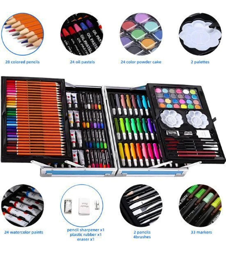 Art Kit Space Art & Craft Professional Art Set, 145 Pieces