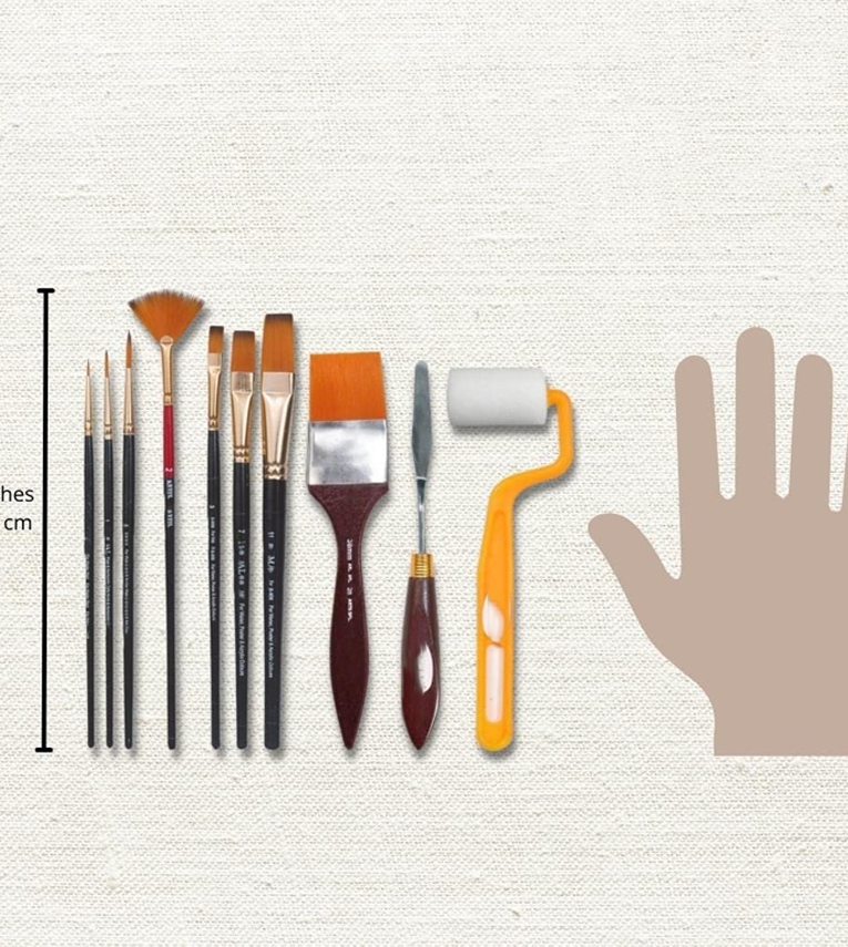 Essential Full Toolkit Paint Brushes Set