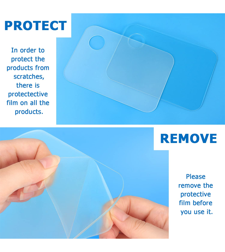Acrylic Paint Palette with Thumb Hole Clear Paint Pallet