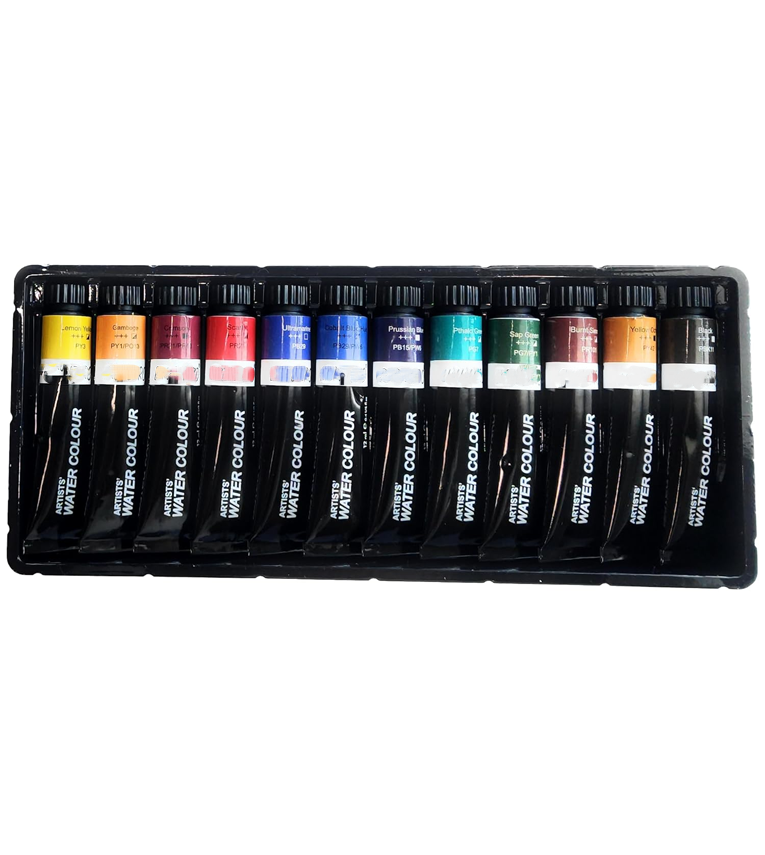 Artist's Watercolour Paint |5ML Tubes Set of 12 Colours
