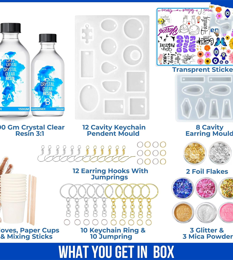 DIY Resin jewellary Pendant & Keychain Making Kit