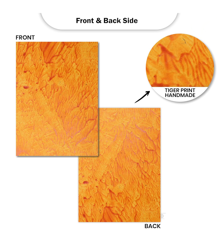 A4 Handmade Paper -Tiger Design