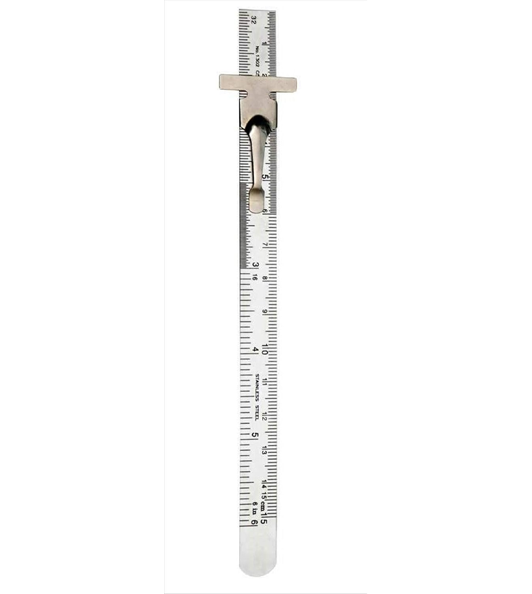 6" Inch-150 MM Stainless Steel Pocket Scale Ruler
