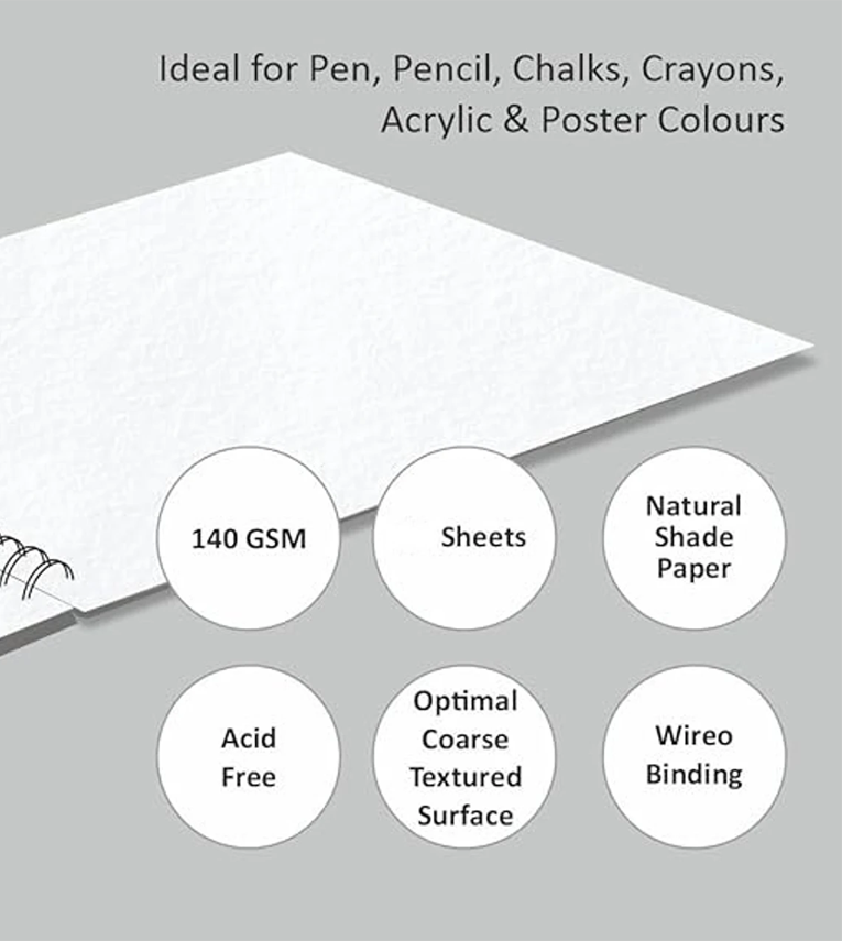 40 Pages Spiral Bound Art Drawing Notebook Sketch Pad