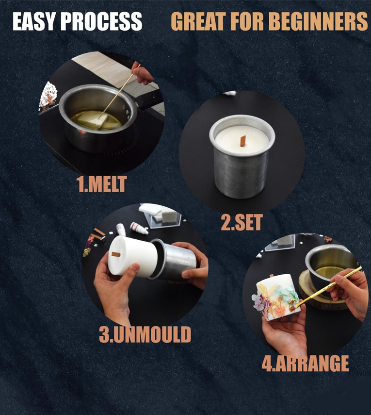 Crafts Blooming Candle Making Kit for Adults & Beginners