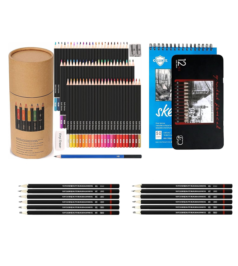 Art Supplies for Artist 72pcS Colour Pencil Set