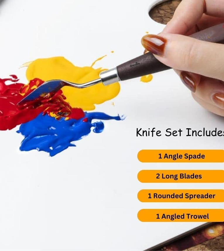 Palette Painting Knives - Set of 5 Various Sizes & Shapes