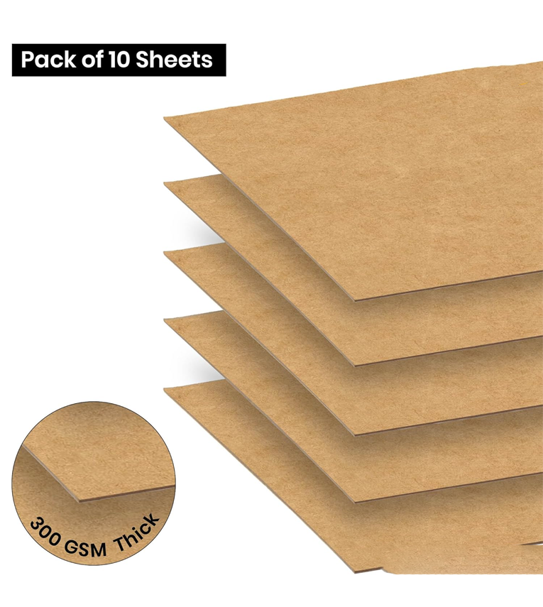A4 Kraft/Craft Paper Craft Liner Sheet - 300 GSM