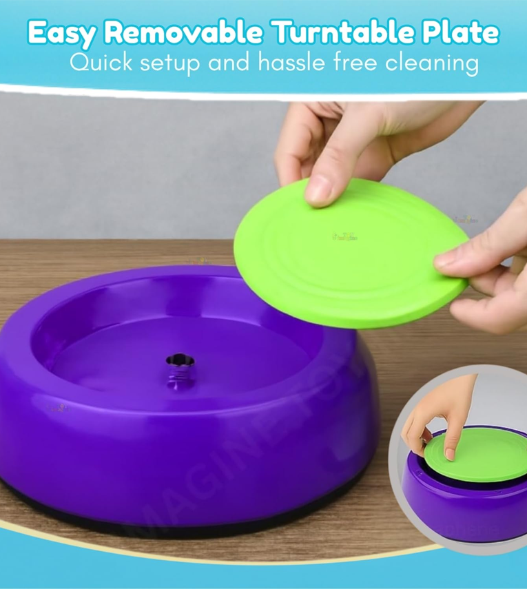 Kids Pottery Wheel Kit – DIY Battery Operated Pottery Making