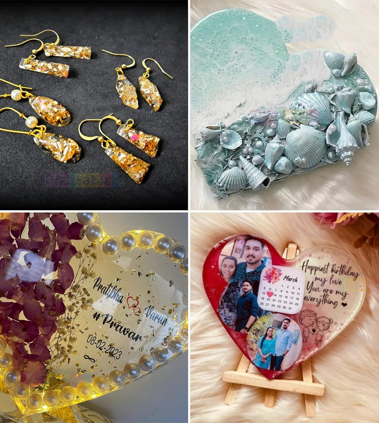 DIY Resin Art kit with Moulds for Beginners