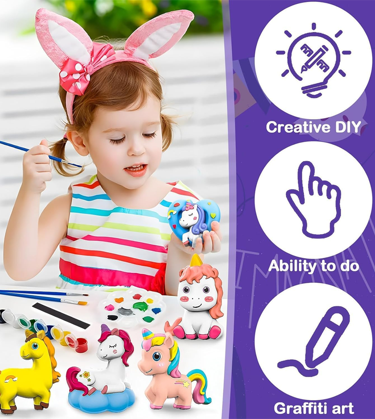 Toys DIY Mould & Paint Craft Kit Unicorn Kids DIY Craft