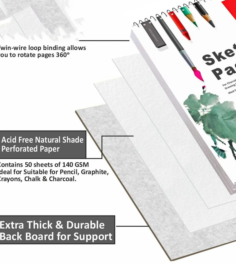 Durable, Drawing Paper |(Pack of 1) Sketch Pad