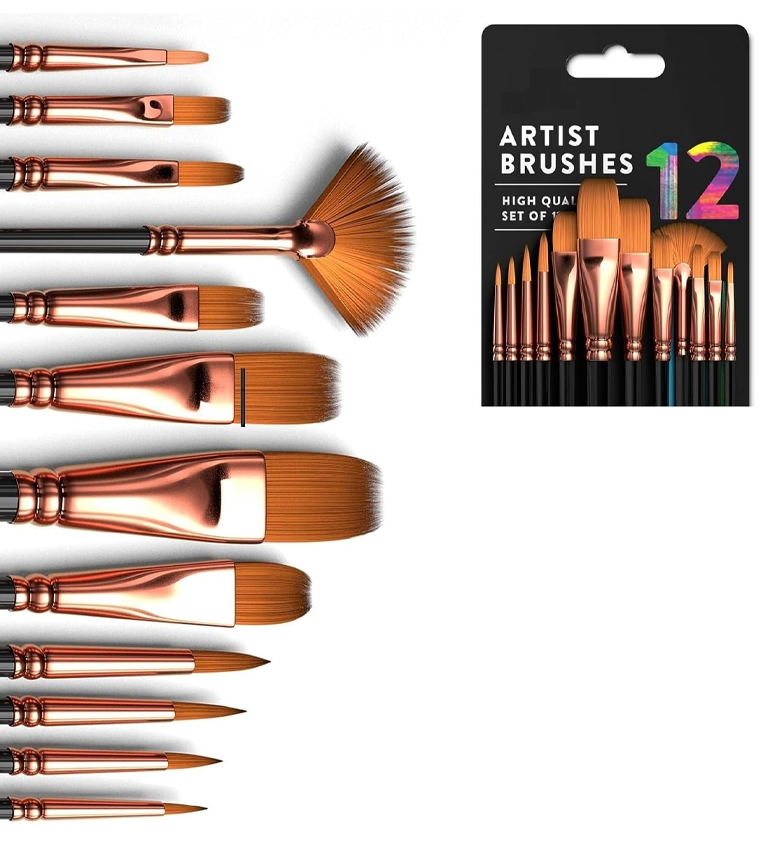 Craft Painting Brushes Set of 12