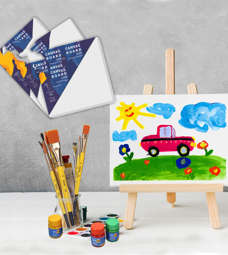 Cotton White Blank Canvas Boards for Painting