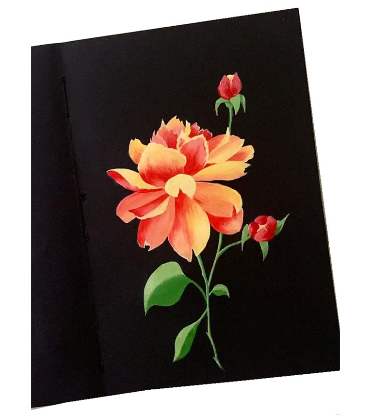 6-Pack 3x3 Inch Black Canvas Panels