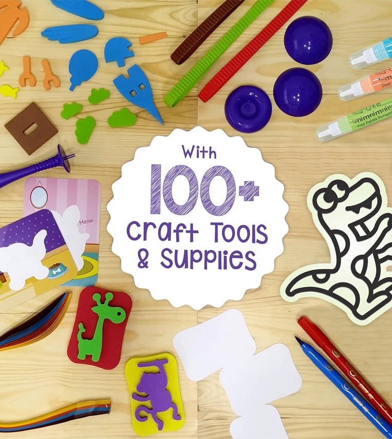 5-in-1 Awesome Craft Kit- Kids - Arts and Crafts for Kids Ages 6-8