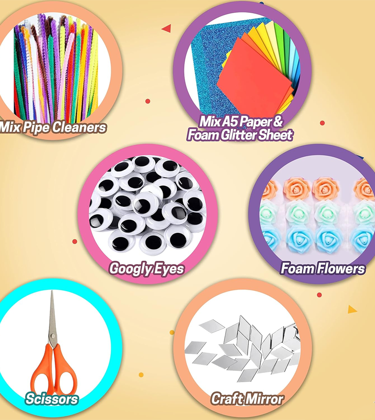 22 in 1 Art and Craft Kit for Girls and Boys with Crafts Supplies Set