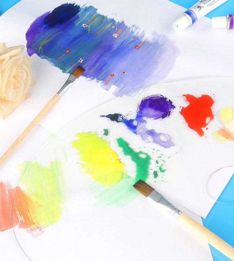 Acrylic Paint Palette with Thumb Hole Clear Paint Pallet