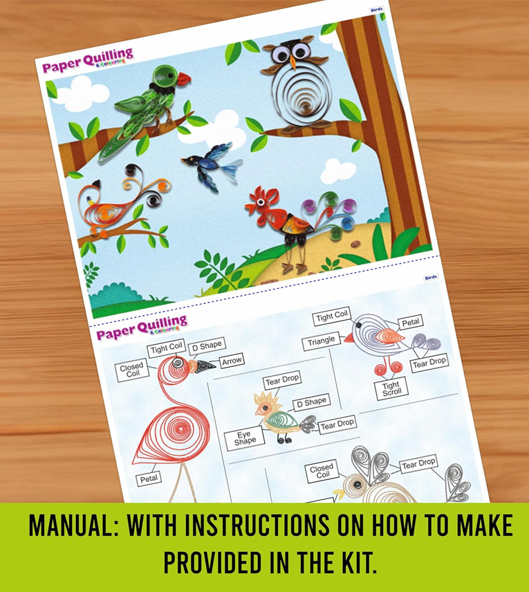 The Art of Paper Quilling Bird Series Art and Craft for Kids