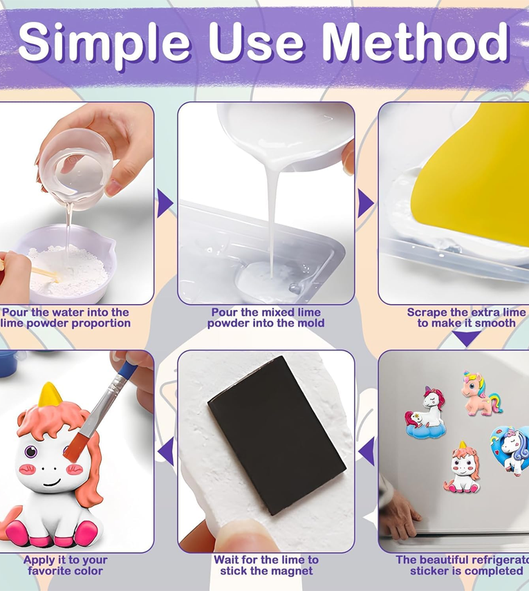 Toys DIY Mould & Paint Craft Kit Unicorn Kids DIY Craft