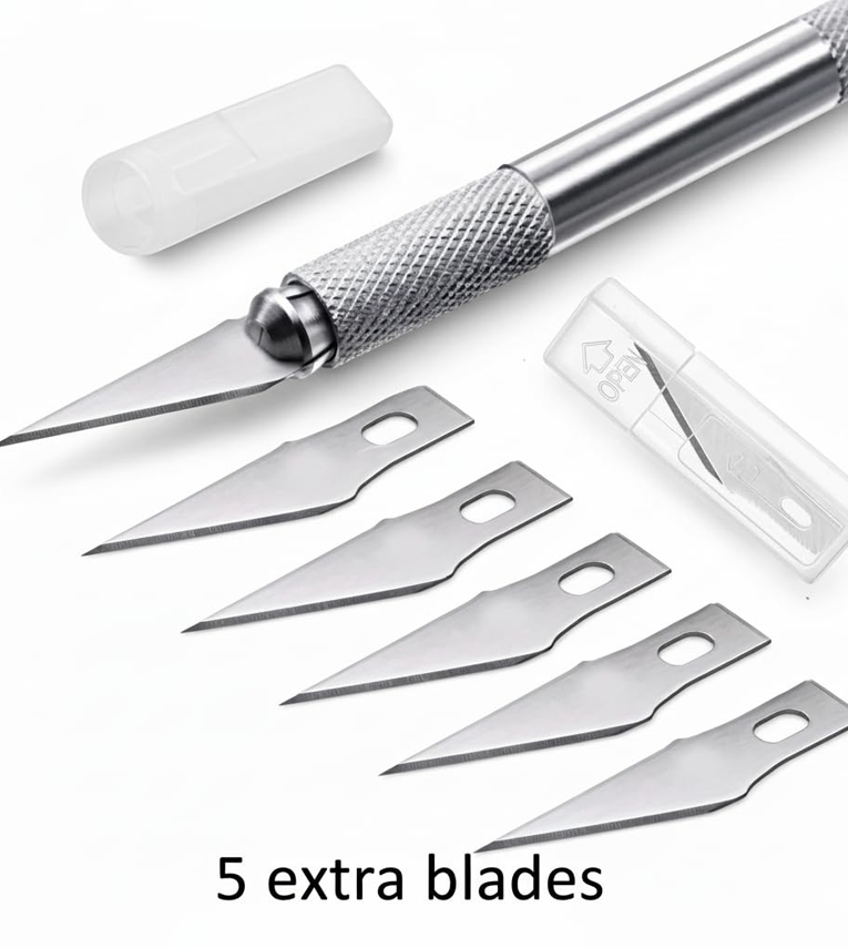 Pen Knife, Mini Cutter & 7.5 Inch Scissors Combo Set