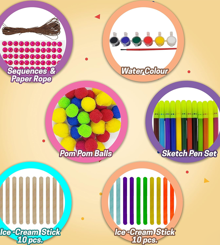 22 in 1 Art and Craft Kit for Girls and Boys with Crafts Supplies Set