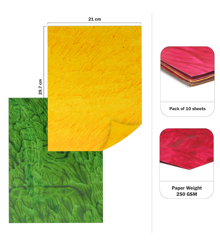 A4 Handmade Paper -Tiger Design