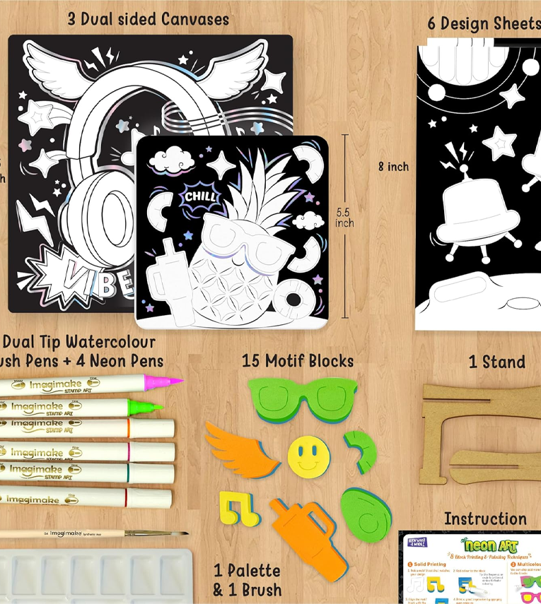 DIY Neon Art Kit |Painting & Coloring Kit
