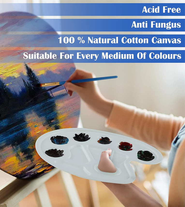 Round Canvas Board for Painting