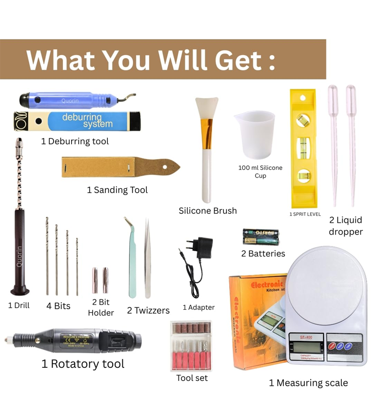 Resin Tool Kit for Epoxy Resin Art & Jewelry Making DIY