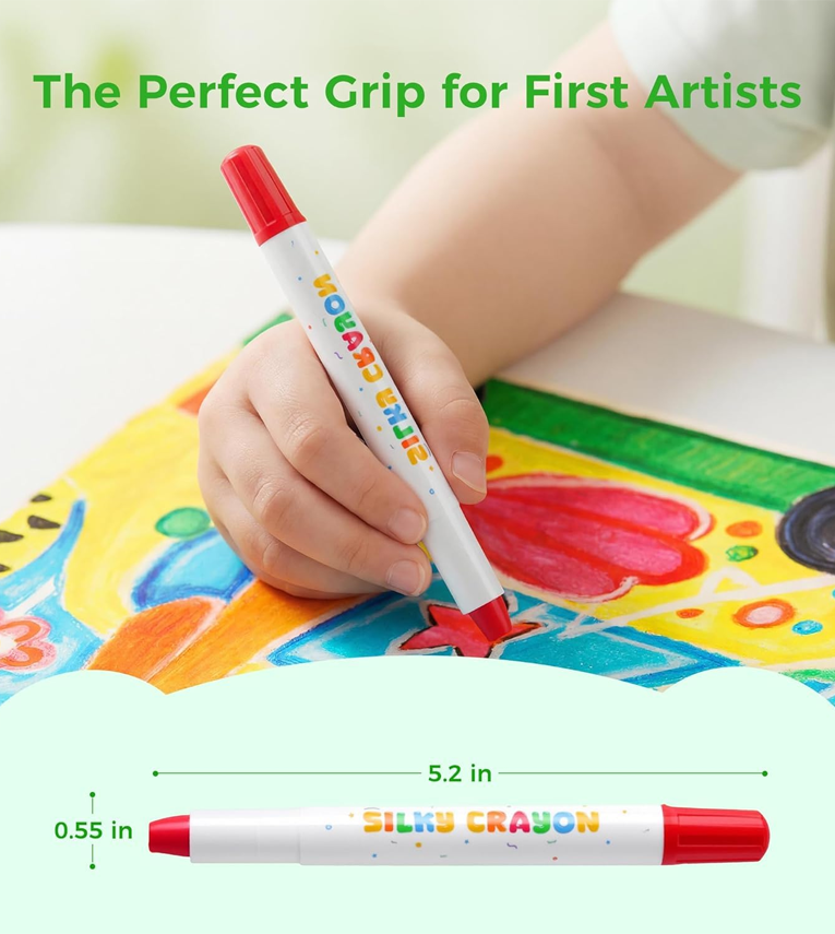 12 Color Twist Crayons for Toddlers 1-3 and Kids 4-8